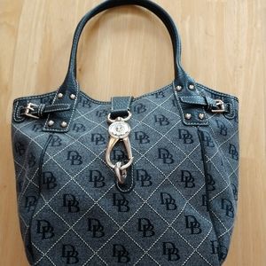 Dooney and Bourke Logo Lock Tulip Satchel
